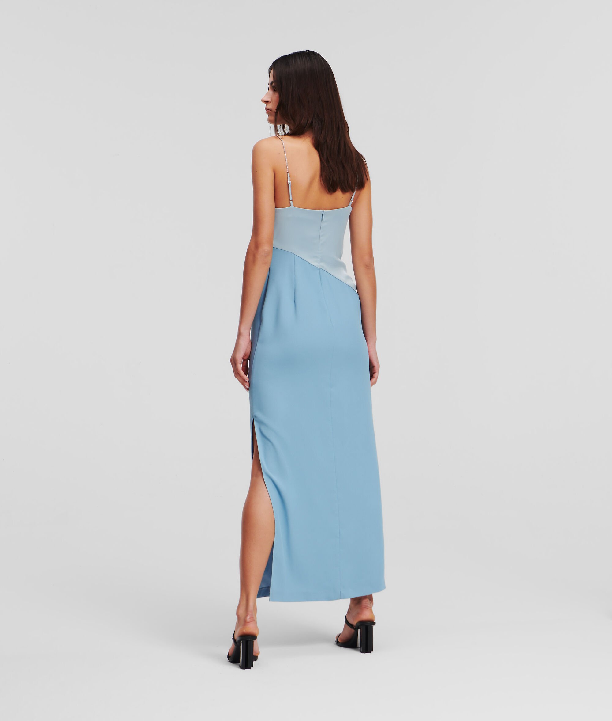 (image for) Exemplary Cowl Neck Satin Midi Dress